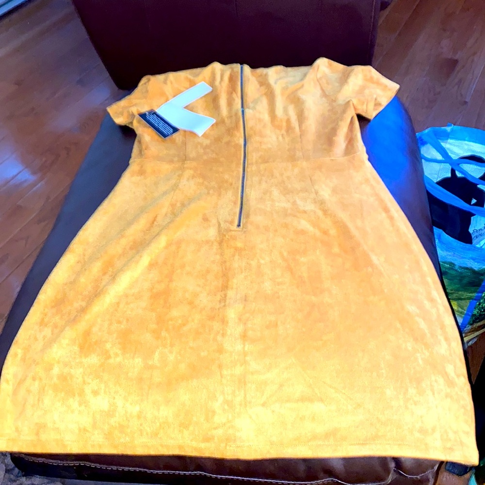 Free* with $50 purchase ๐ NWOT Design Labs Faux Micro Suede Dress - Picture 11 of 13